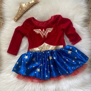 Infant Wonder Woman costume with headband
